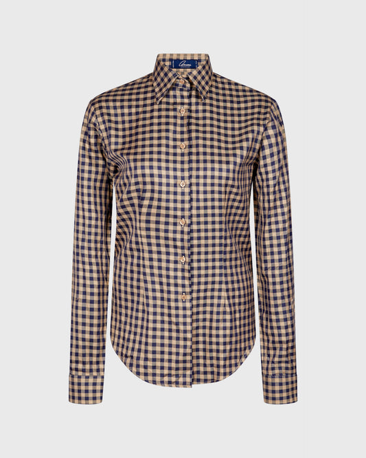 Arnau Gingham Shirt With Gold
