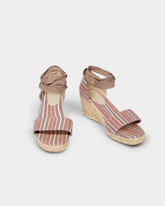 Boden Espadrille Wedge Striped Sandal
