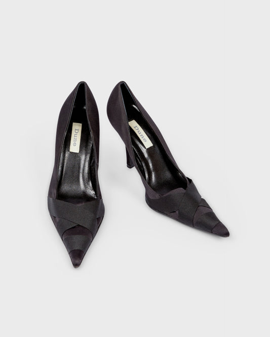 Dune Pointy Court With Ribbon Detail