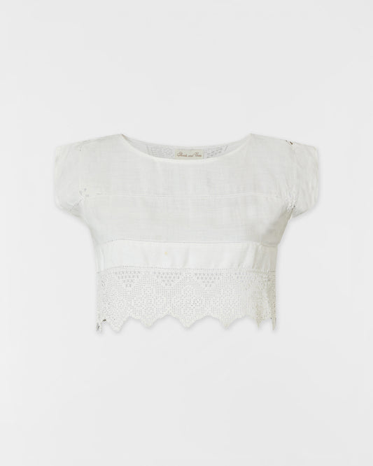 Hearts and Guns Hearts and Guns Lace Detail Cropped Top