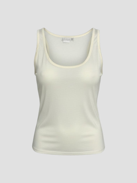 Zara Cream Satin Piped Vest