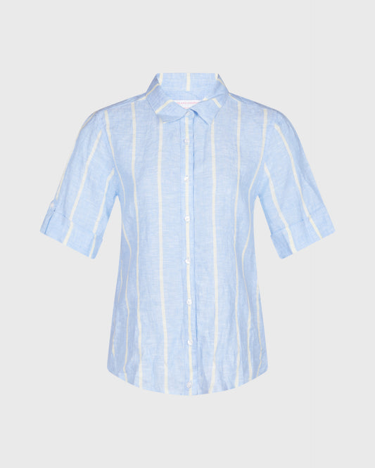 Island Company Pinstripe Short Sleeve Shirt