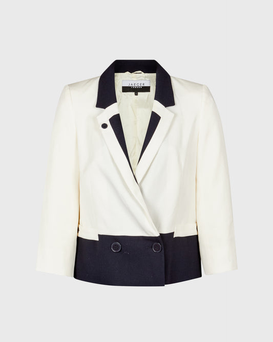 Jaeger Black Paneled Blazer