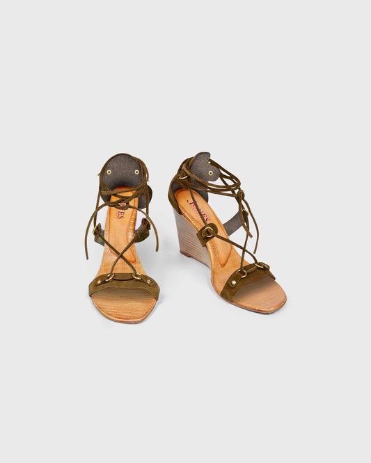 Jones Wedge Lace Sandal