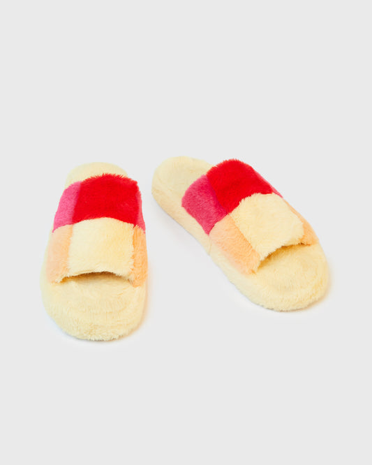 Unbranded Fluffy Multi Colour Slides