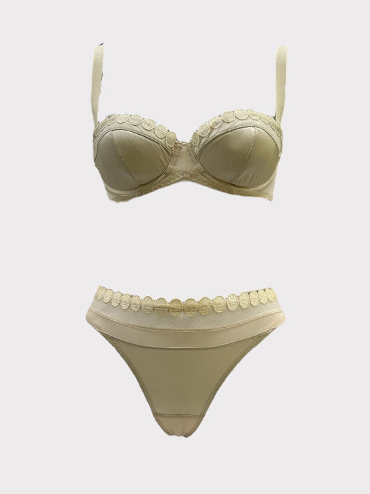 Stella McCartney Silk And Embroidered Underwear Set