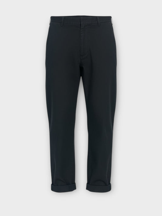 Preen Line Black Oversize Trousers with Turn Ups