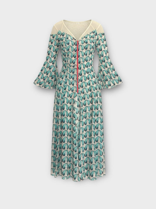 Katie Eary Butterfly Print Beach Cover Up