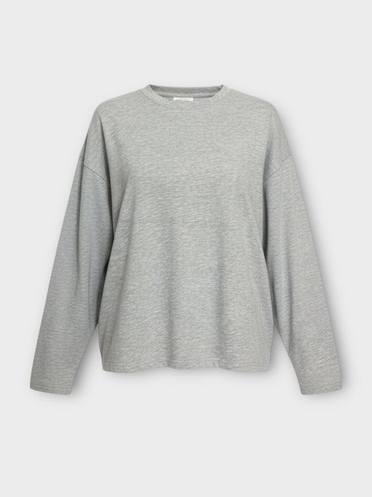 Topshop Long Sleeve Oversize Grey T-shirt