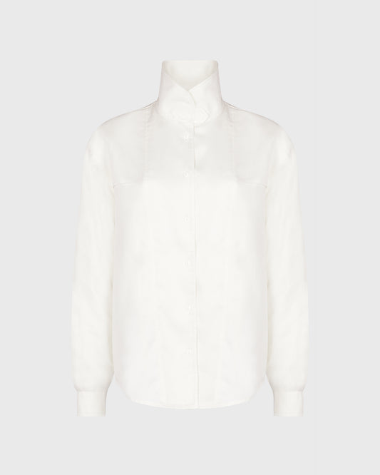 Planet Shirt With High Collar