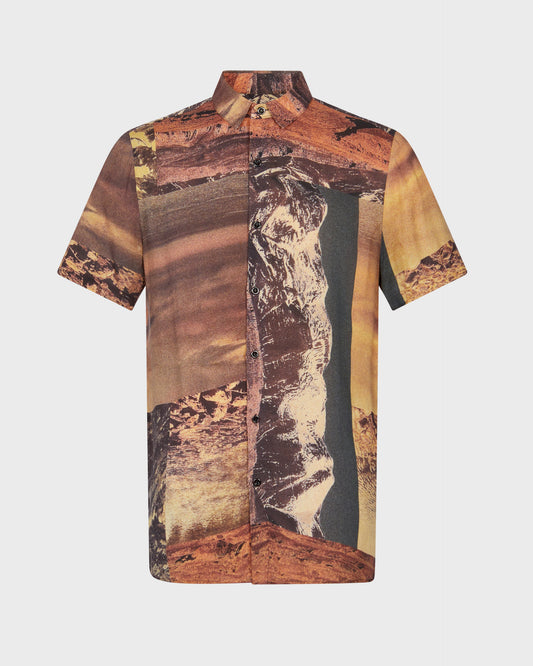 TOPMAN Short Sleeve Printed Shirt