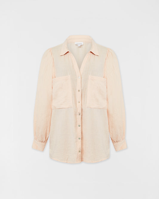 Topshop Balloon Sleeve Shirt