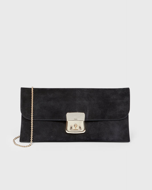 Theory Gold Hardware Clutch Bag