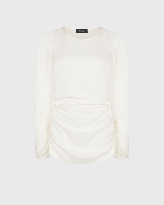 Theory Long Sleeve Top With Ruche
