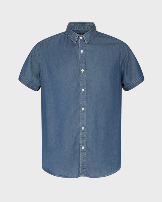 Theory Short Sleeve Denim Shirt