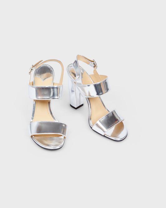 Theory Strappy Heels With Block Heel