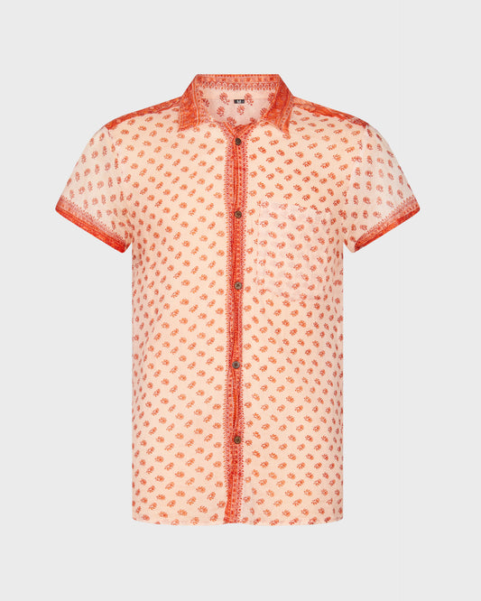 Unbranded Short Sleeve Cotton Shirt With Print