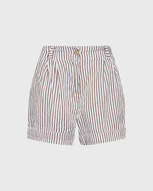 Unbranded Brown Striped Shorts
