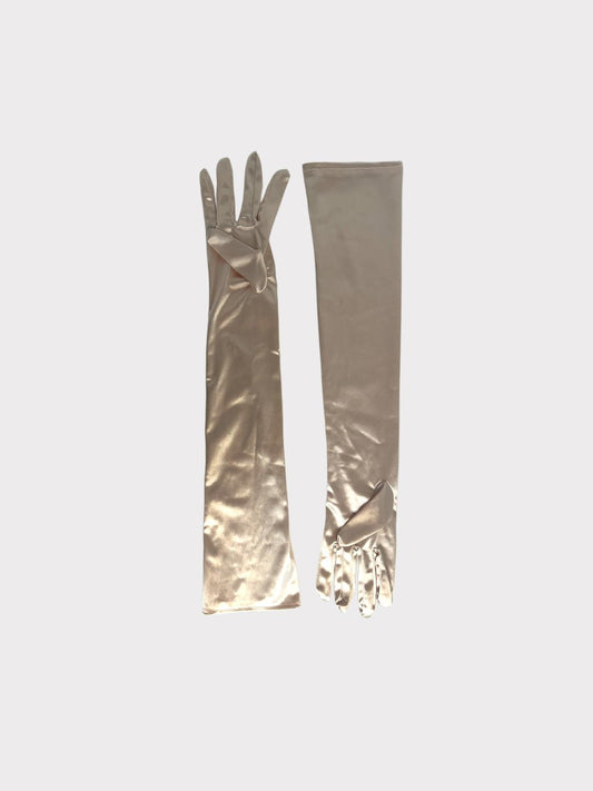 Shiny Mid Length Gloves