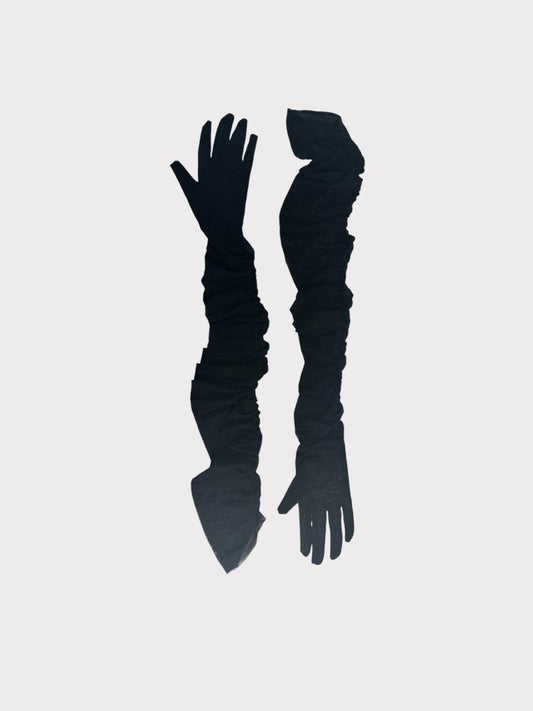 Ruched Mesh Gloves