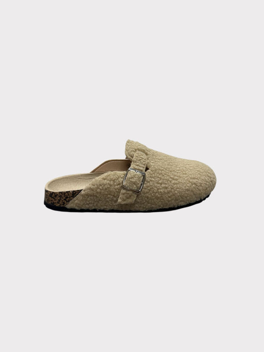 Glamorous Faux Sheepskin Mule Slipper