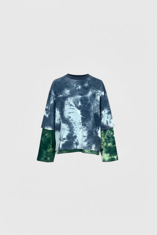 Label Rail x Olibrom Double Layer Tie Dye T-shirt
