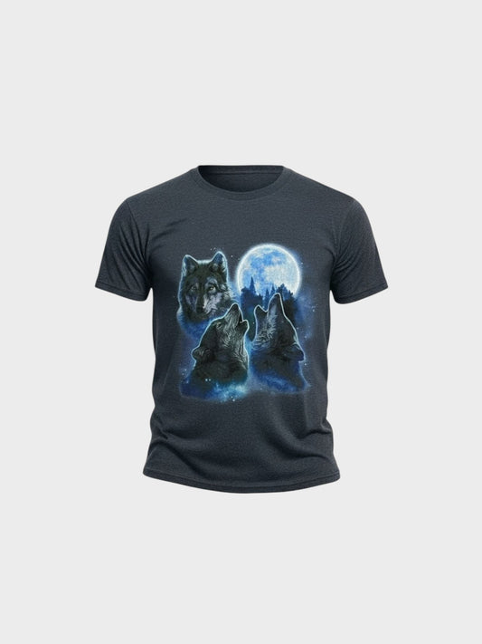 Port and Company Round neck three wolves