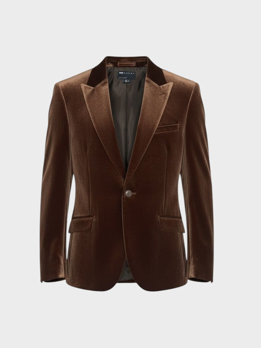ASOS Design Velvet Single Button Blazer