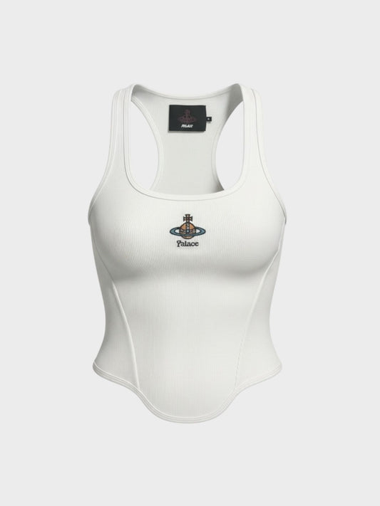 Palace X Vivienne Westwood Ribbed Cotton Corset Style Vest