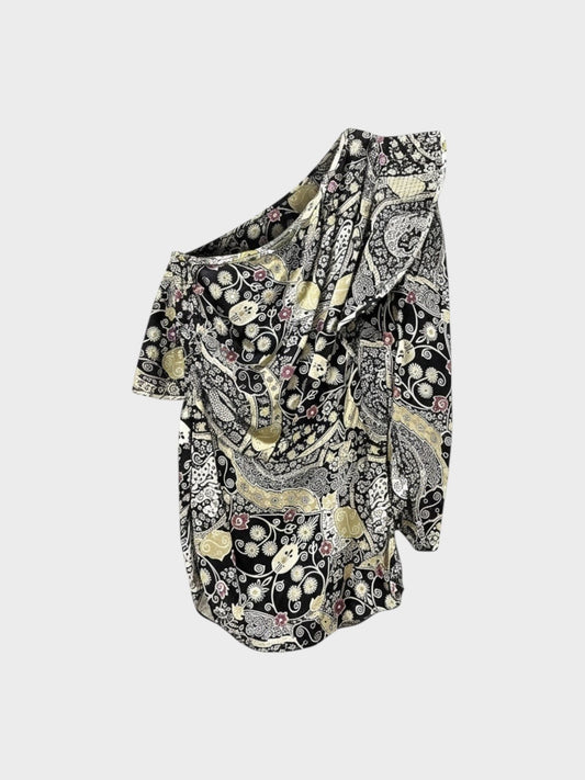 Isabel Etoile Marant One Shoulder Floral Top