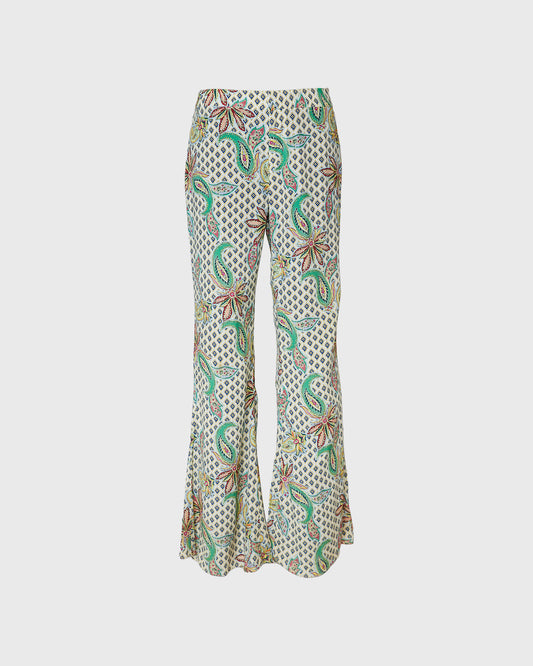 Zara Printed Flared Trousers