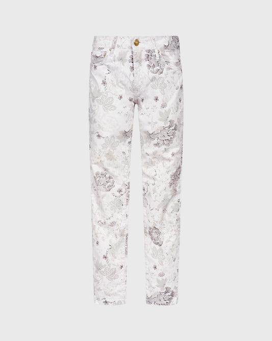 Zara Woman Floral Print Skinny Jeans