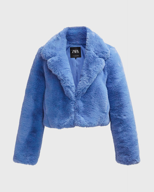 Zara Cropped Fur Coat