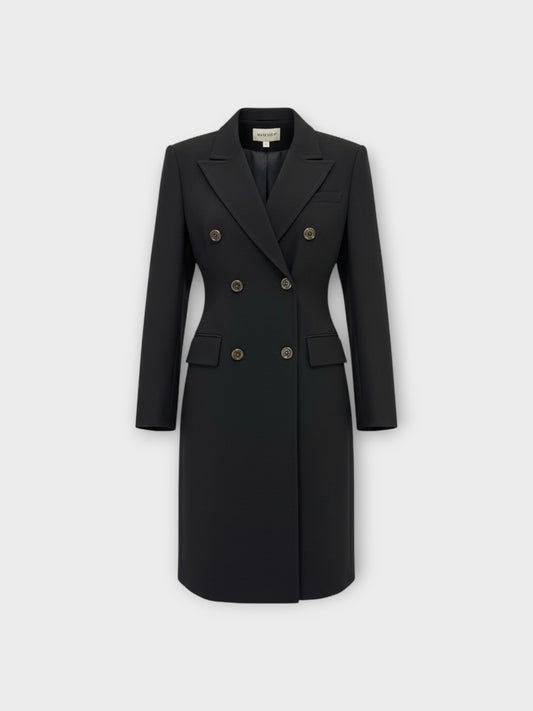 Votre-Nom Long Jacket With Tortoise Buttons