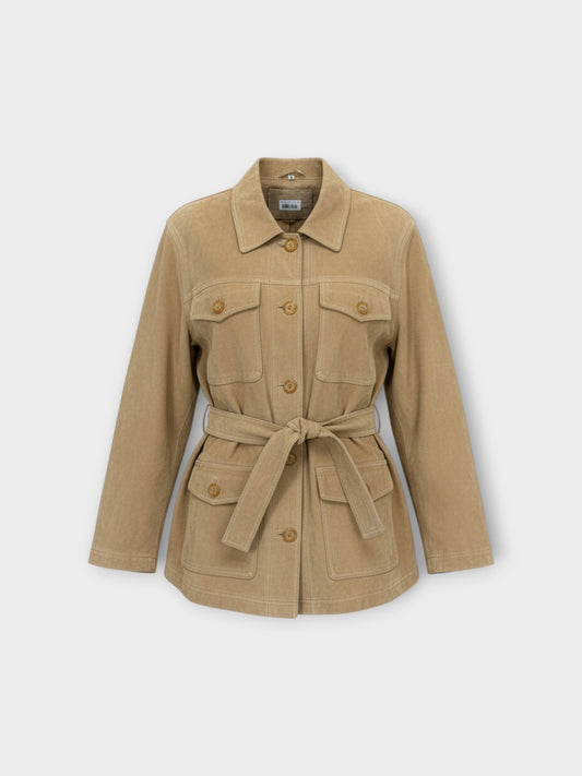Suede Belted Jacket