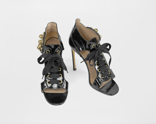 YSL Patent Lace Up Shoes