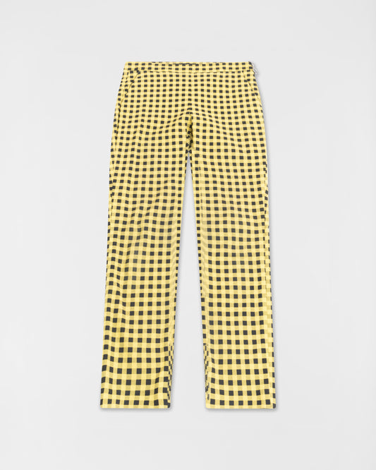 Zara Yellow Check Trousers