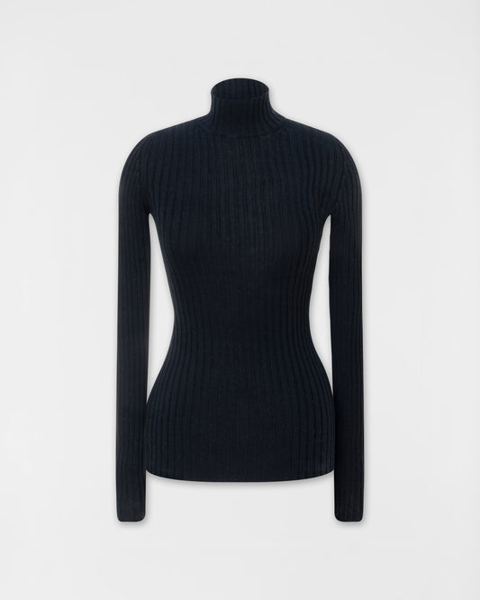 Miu Miu Black Knitted Polo