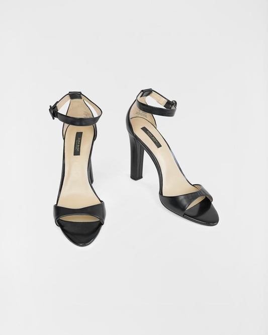 Zara Black Strappy Sandals